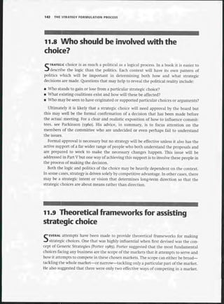 Strategic Management  The Course Book