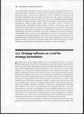 Strategic Management  The Course Book