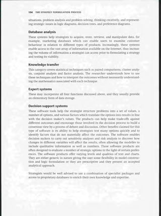 Strategic Management  The Course Book