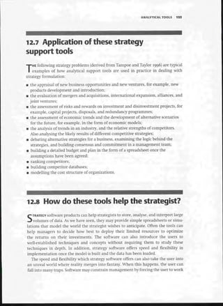 Strategic Management  The Course Book