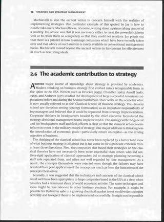 Strategic Management  The Course Book