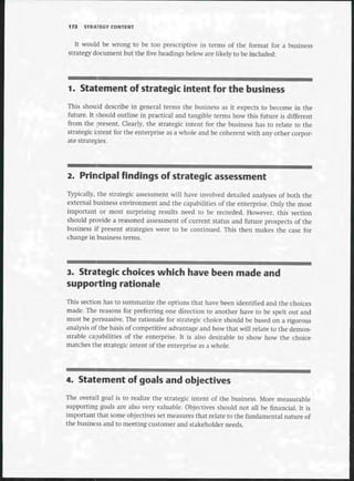 Strategic Management  The Course Book