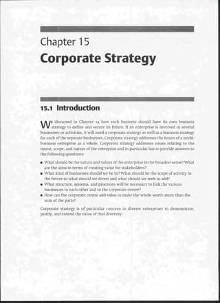 Strategic Management  The Course Book