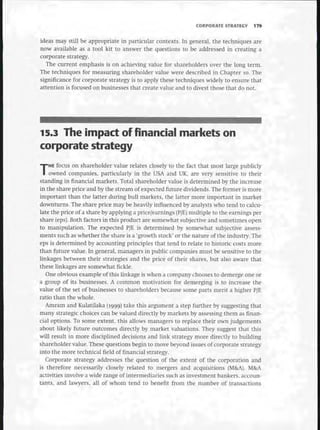 Strategic Management  The Course Book