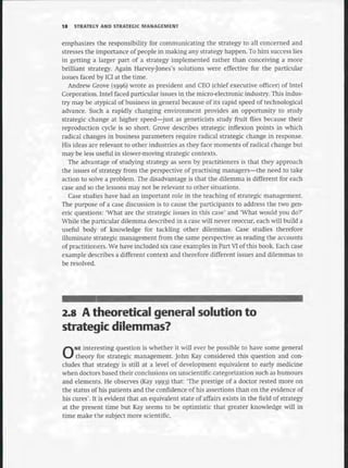 Strategic Management  The Course Book