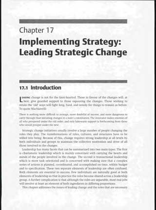 Strategic Management  The Course Book