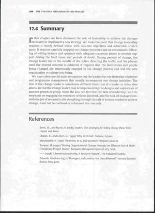 Strategic Management  The Course Book