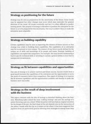 Strategic Management  The Course Book