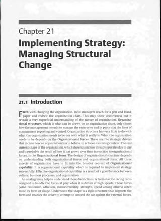 Strategic Management  The Course Book