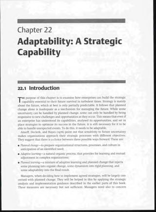 Strategic Management  The Course Book