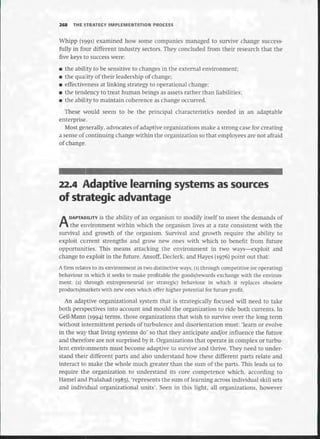 Strategic Management  The Course Book