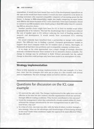 Strategic Management  The Course Book