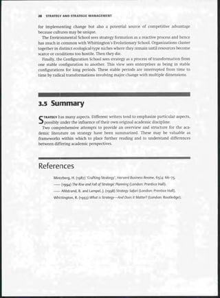 Strategic Management  The Course Book