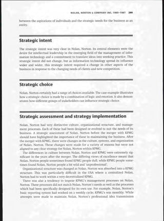 Strategic Management  The Course Book