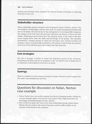 Strategic Management  The Course Book