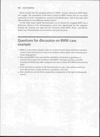 Strategic Management  The Course Book