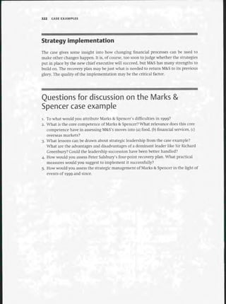 Strategic Management  The Course Book