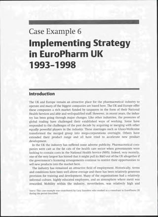 Strategic Management  The Course Book