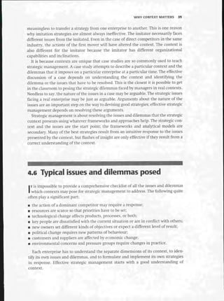 Strategic Management  The Course Book