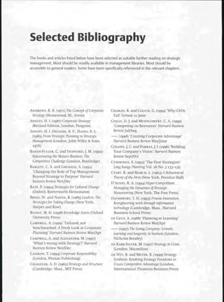 Strategic Management  The Course Book