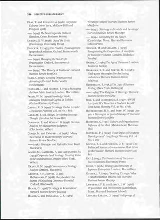 Strategic Management  The Course Book