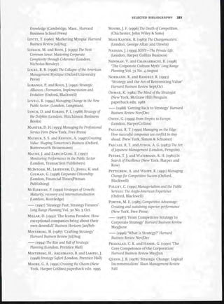 Strategic Management  The Course Book