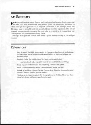 Strategic Management  The Course Book