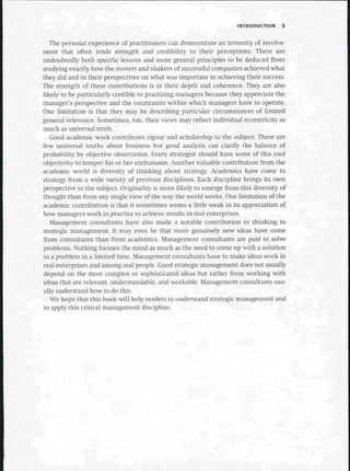 Strategic Management  The Course Book