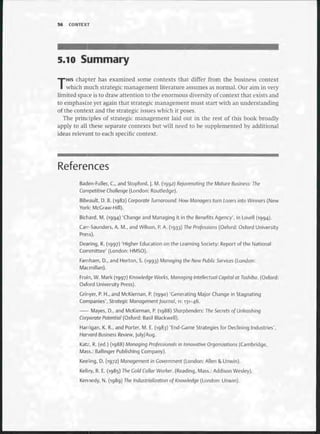 Strategic Management  The Course Book