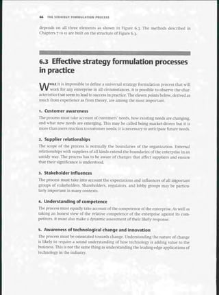 Strategic Management  The Course Book