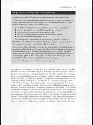 Strategic Management  The Course Book