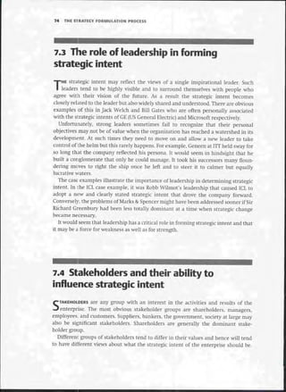 Strategic Management  The Course Book