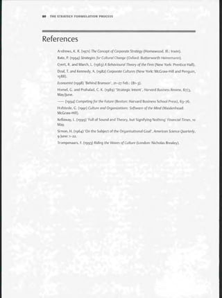 Strategic Management  The Course Book