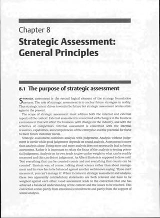 Strategic Management  The Course Book