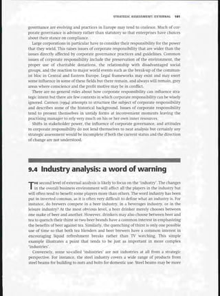 Strategic Management  The Course Book