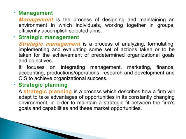 Strategic Management Chapter 1