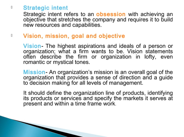 Strategic Management Chapter 1