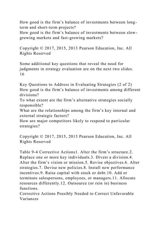 Strategic Management Concepts A Competitive Advantage Approach Docx