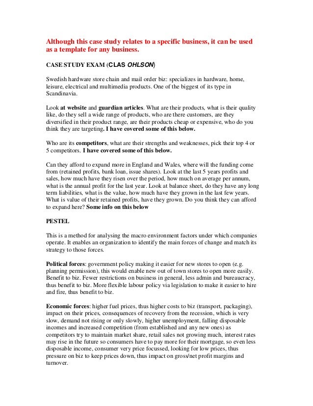 exam template