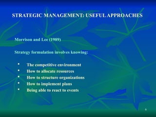 Morrison Formulation Strategic Management Framework.pptnkjhkjhh | PPT