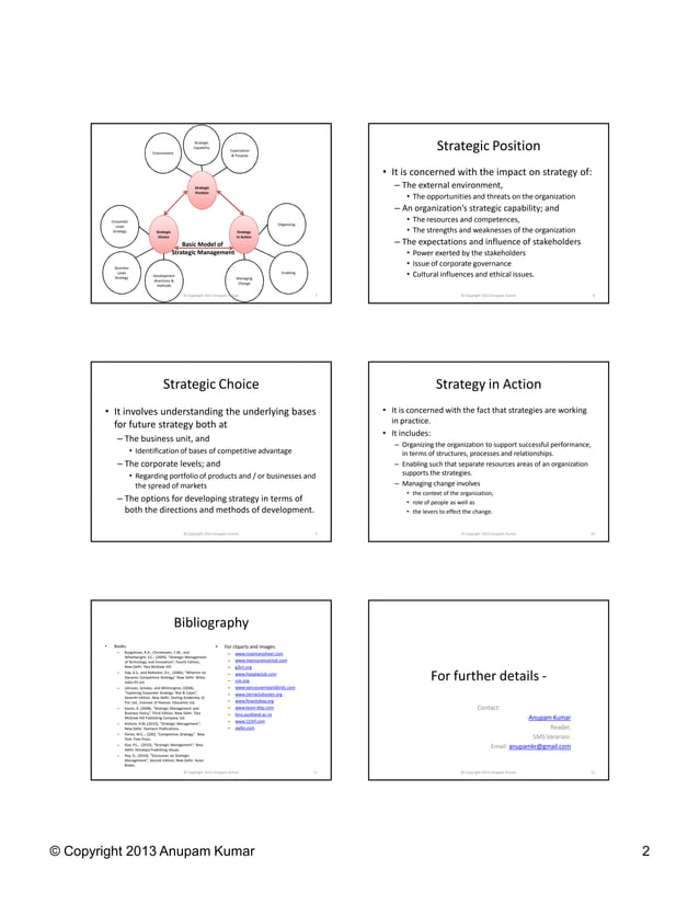 Strategic management model | PDF
