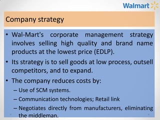 Strategic Management Of It At Wal Mart | PPSX