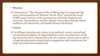 lvmh mission statement