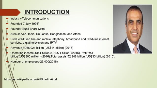 Strategic management of bharti airtel ;introduction,mission & Vission ...
