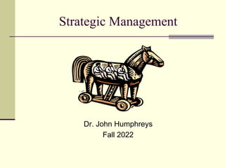 Strategic Management
Dr. John Humphreys
Fall 2022
 