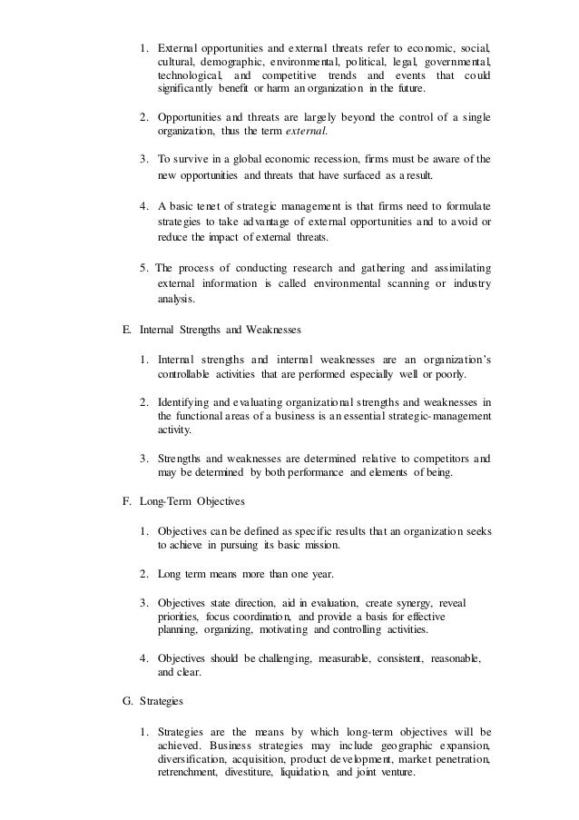 Dissertation strategic management