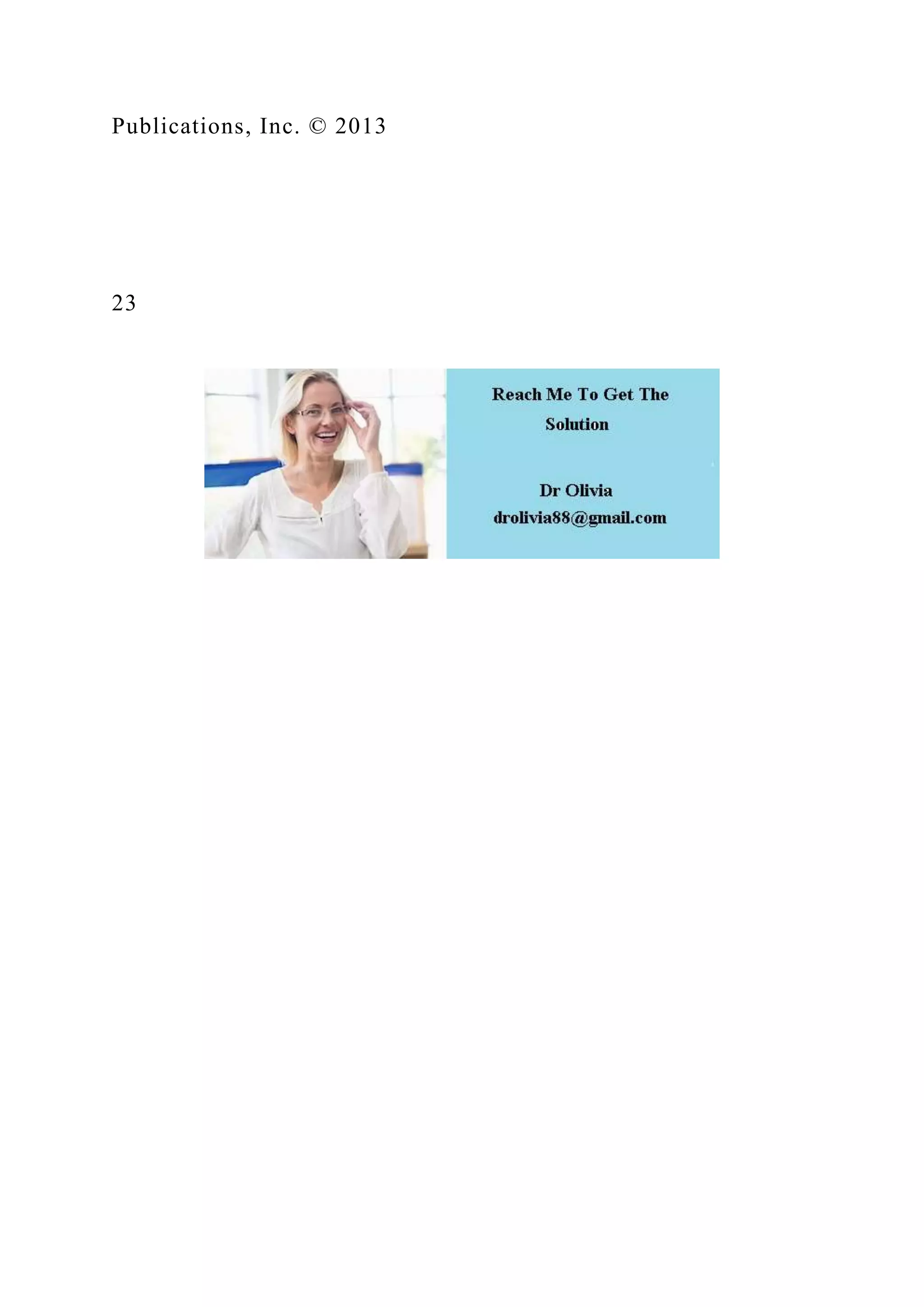 Publications, Inc. © 2013
23
 