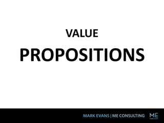 VALUE
PROPOSITIONS
 