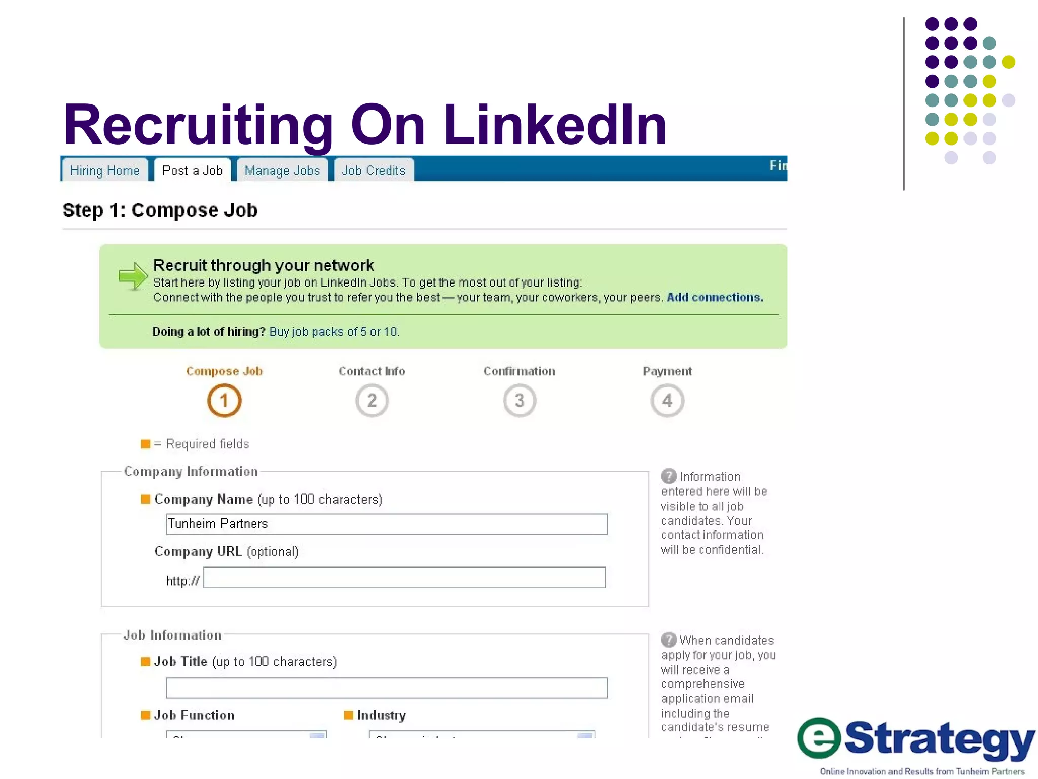 Recruiting On LinkedIn 