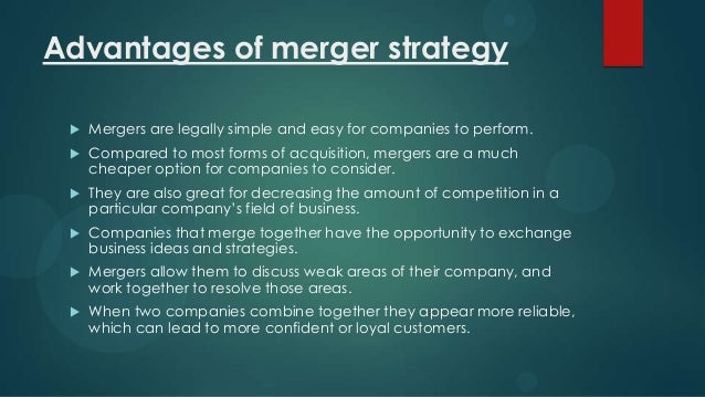 Advantages Of Mergers And Acquisitions